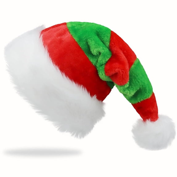 Minzimin Santa Hat Xmas Holiday Hat for Adults Unisex Christmas Hats for Christmas Holiday Party Supplies