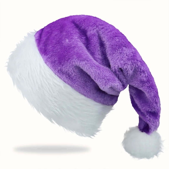 Minzimin Santa Hat Xmas Holiday Hat for Adults Unisex Christmas Hats for Christmas Holiday Party Supplies