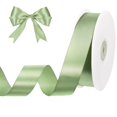 thumbnail image 1 of Minzimin Satin Ribbon, 1 Inch x 50 Yards, Polyester Ribbon, Easy To Cut,  Gift Wrapping, Summer Wedding, Floral Bouquets, Hair Bows, Crafts, Christmas Home Decor, 1 of 6