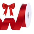 thumbnail image 1 of Minzimin Satin Ribbon, 1 Inch x 50 Yards, Polyester Ribbon, Easy To Cut,  Gift Wrapping, Summer Wedding, Floral Bouquets, Hair Bows, Crafts, Christmas Home Decor, 1 of 6