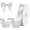 thumbnail image 1 of Minzimin Satin Ribbon, 1 Inch x 50 Yards, Polyester Ribbon, Easy To Cut,  Gift Wrapping, Summer Wedding, Floral Bouquets, Hair Bows, Crafts, Christmas Home Decor, 1 of 5