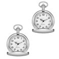 thumbnail image 1 of Minzimin Set of 2 Classic Pocket Watch with Chain for Men and Women, 1 of 7