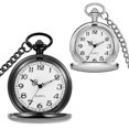 thumbnail image 1 of Minzimin Set of 2 Classic Pocket Watch with Chain for Men and Women, 1 of 7