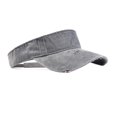 thumbnail image 1 of Minzimin Sport Retro Ripped Sun Visor Hats Adjustable Empty Top Baseball Cap Cotton Ball Caps for Women and Men, 1 of 8