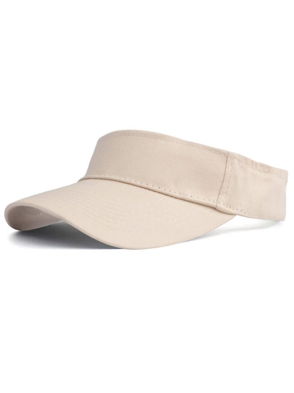 Sports Sun Visor Hats Cotton Twill Ball Adjustable Sun Caps for Men Women 1Pack