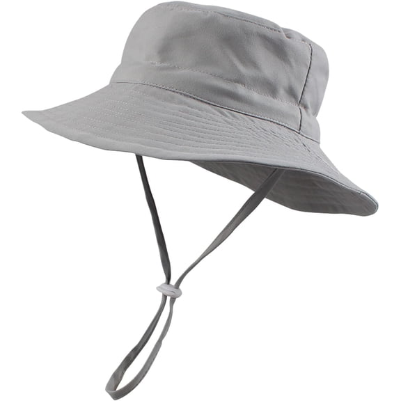Minzimin Summer Baby Sun Hat for Boys Girls UPF 50  Wide Brim Toddle Bucket Hat Adjustable Baby Beach Cap 0-8 Years