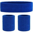 thumbnail image 1 of Minzimin Sweatband Set Sports Headband Wristband Set Sweatbands Terry Cloth Wristband Wrist Sweatband Headbands Moisture Wicking Sweat Absorbing Head Band, 1 of 7