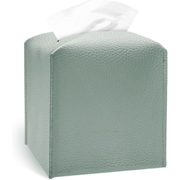 Tissue Box Packet Tissue Box Cover Holder Square Tissue Cube Cover PU Leather Tissue ...