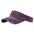 thumbnail image 1 of Minzimin Washed Distressed Sun Visor Hat Unisex Cotton Ball Cap Empty Top Baseball Sun Cap, 1 of 9