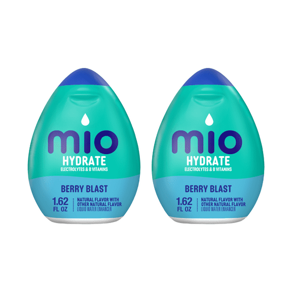 Mio Electrolytes Berry Blast B Vitamins Liquid Water Enhancer 1.62 fl oz (2 PACK)