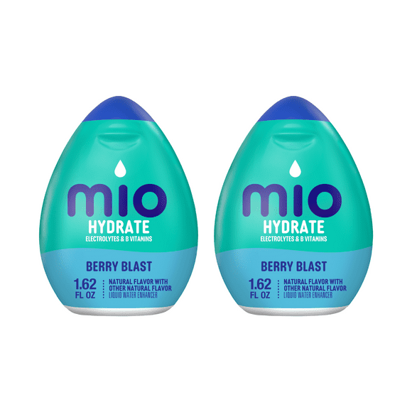 Mio Electrolytes Berry Blast B Vitamins Liquid Water Enhancer 1.62 fl oz (2 PACK)