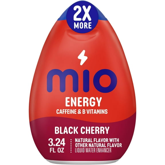 Mio Energy Black Cherry Naturally Flavored With Other Natural Flavor Liquid Water Enhancer, 3.24 Fl Oz Bottle