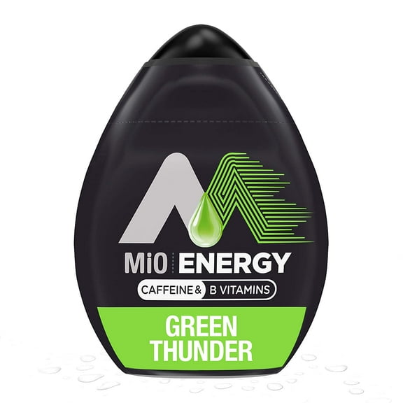 Mio Energy Liquid Water Enhancer, Green Thunder, 1.62 OZ (Pack of 6)
