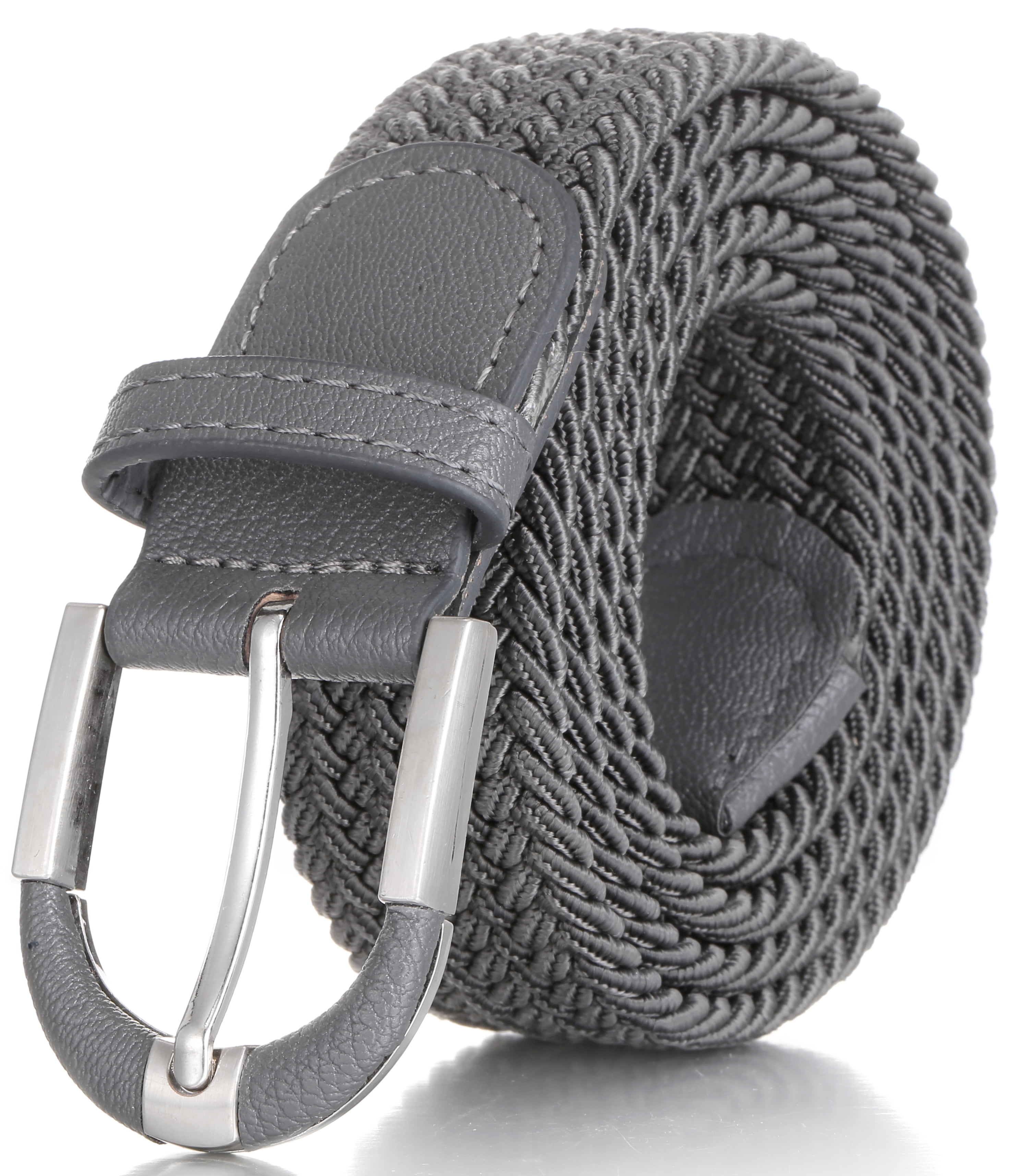 Mio Marino Braided Stretch Belt - Fabric Woven Belt - Casual Weave Elastic Belt for Men and Women