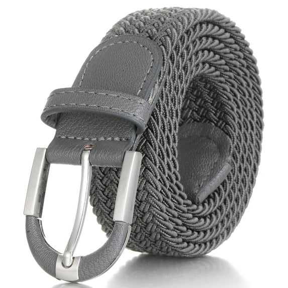 Mio Marino Braided Stretch Belt - Fabric Woven Belt - Casual Weave Elastic Belt for Men and Women