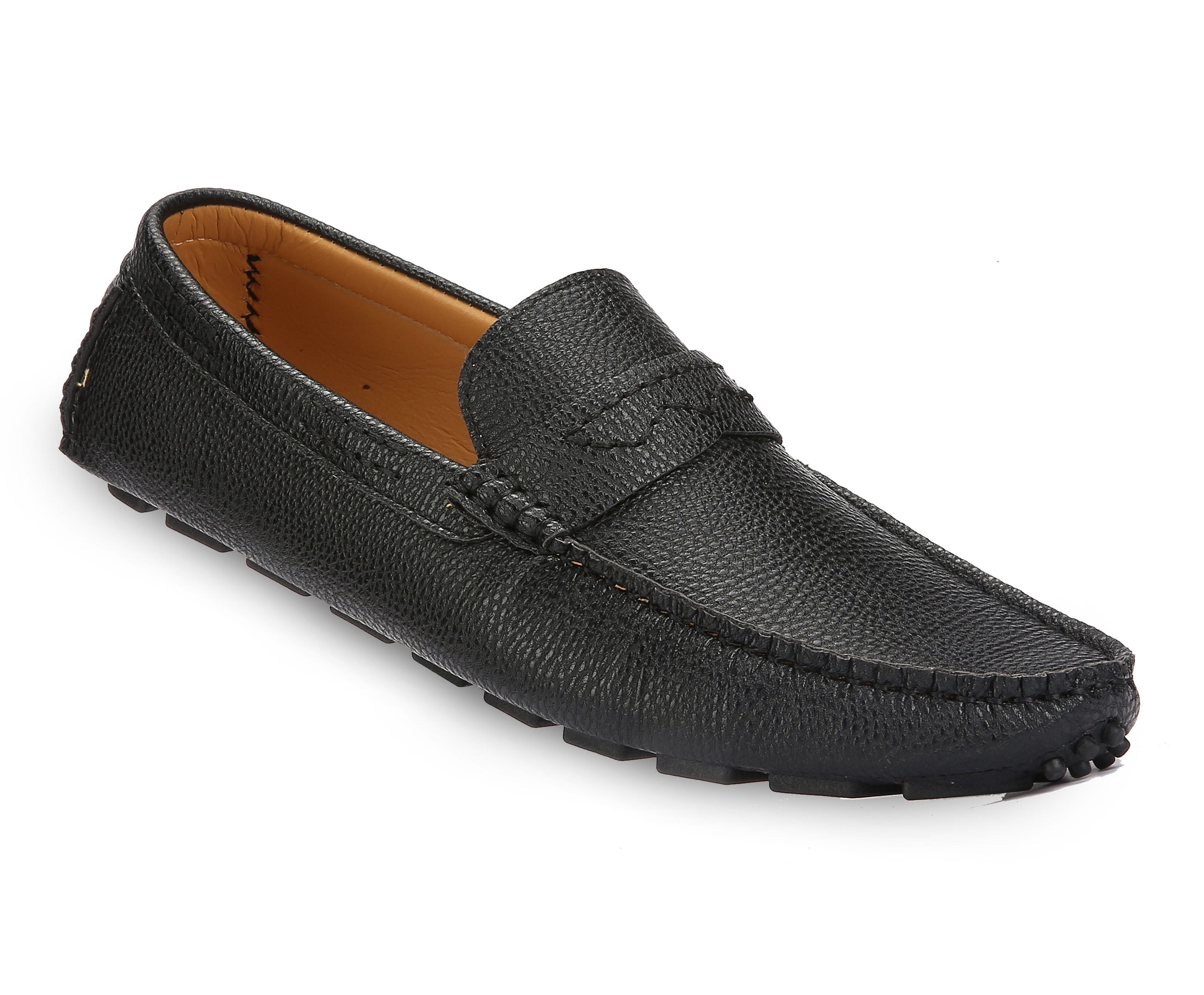 Mio Marino Men's Casually Suave Leather Penny Loafers - Walmart.com