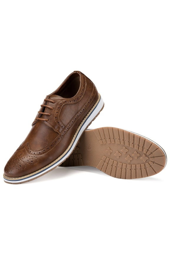 Men's Gazler's Casual Oxford Wingtip Dress Shoes
