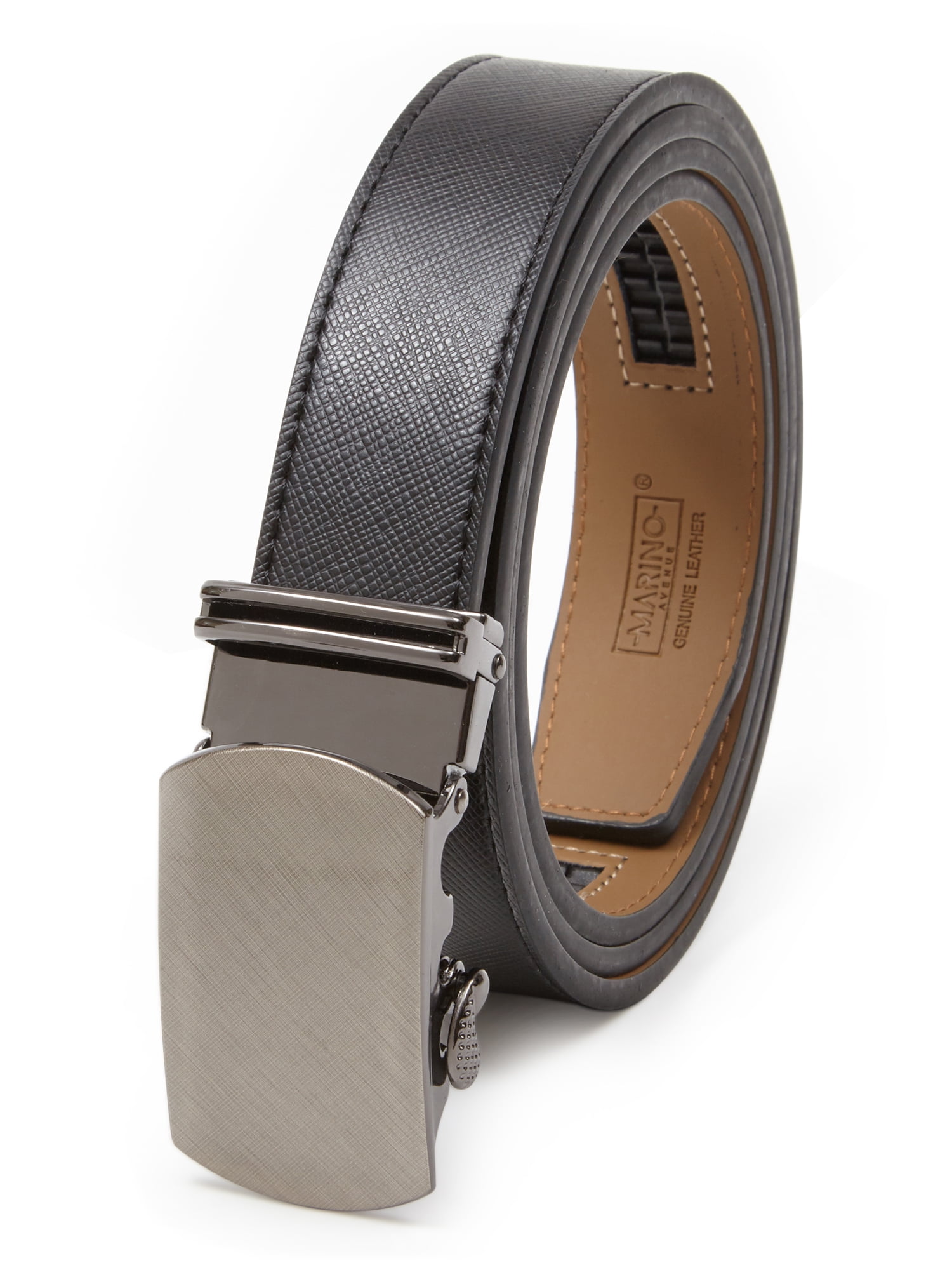 Mio Marino Men's Genuine Leather Ratchet Belt, 1.38 Belt Strap with Automatic Buckle - Walmart Business Supplies Mio Marino Men's Genuine Leather Ratchet Belt, 1.38 Belt Strap with Automatic Buckle - Walmart Business Supplies