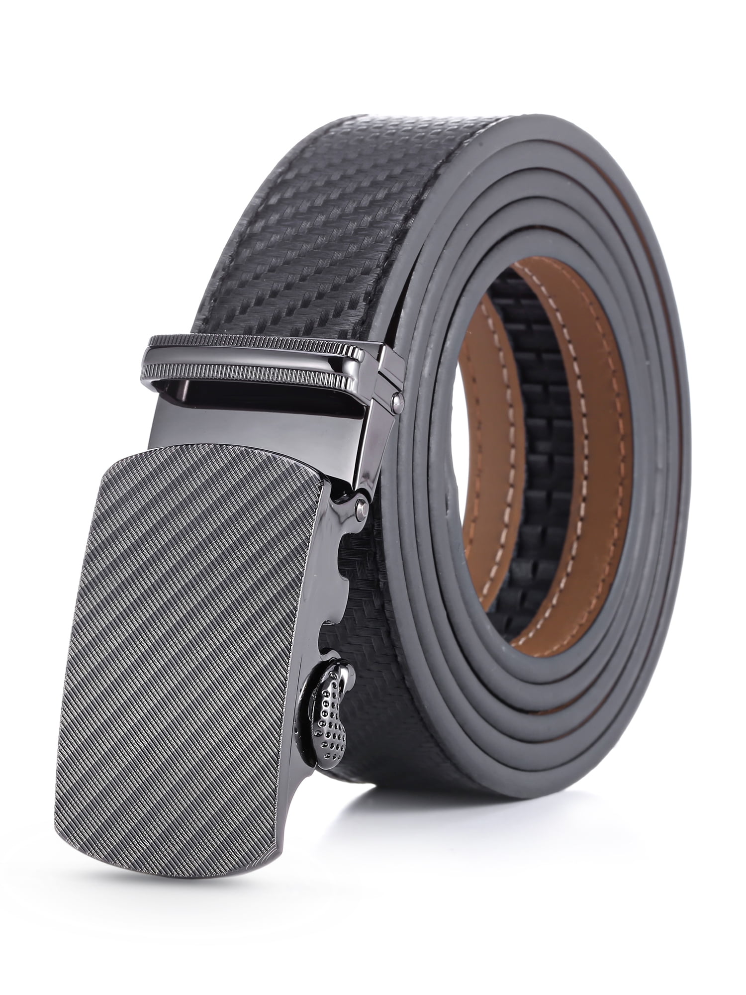 Mio Marino Men's Genuine Leather Ratchet Belt, 1.38 Belt Strap with Automatic Buckle - Walmart.com Mio Marino Men's Genuine Leather Ratchet Belt, 1.38 Belt Strap with Automatic Buckle - Walmart.com
