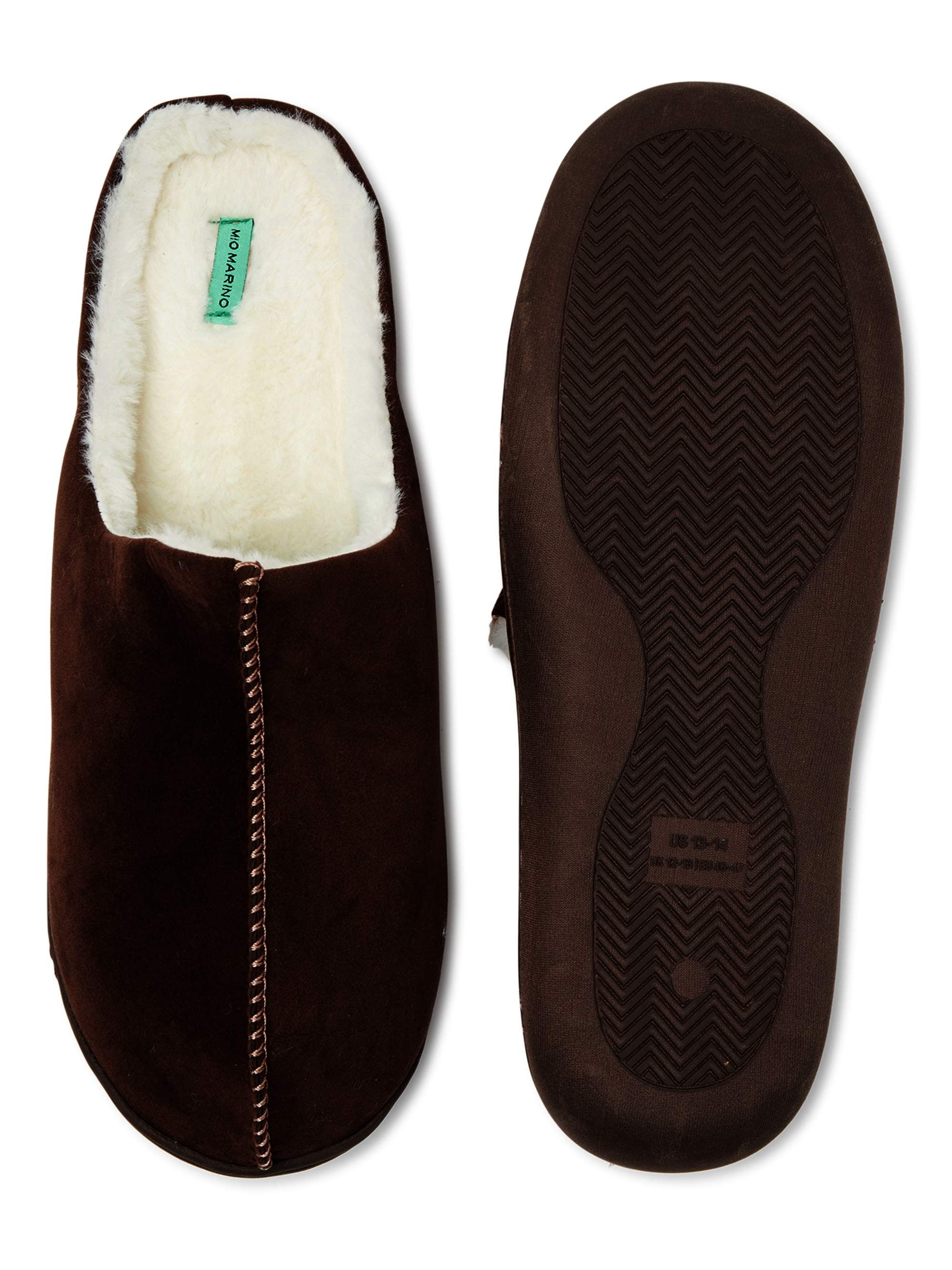 Mio Marino Mens' Microsuede Memory Foam House Slippers