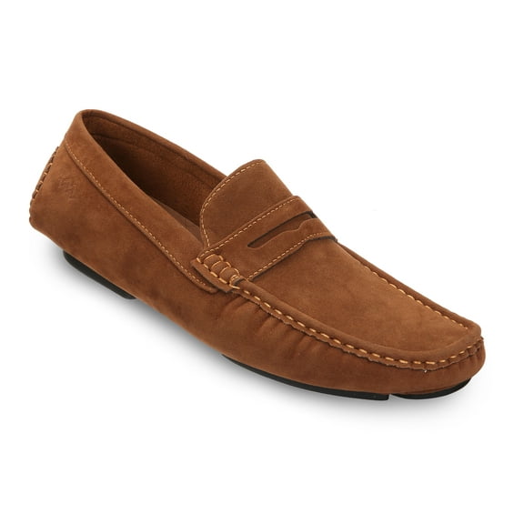 Mio Marino Threaded Band Suede Loafers for Men