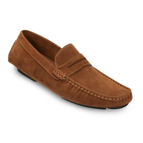 Mio Marino Threaded Band Suede Loafers for Men