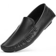 thumbnail image 1 of Mio Marino Threaded Leather Loafers for Men, 1 of 7
