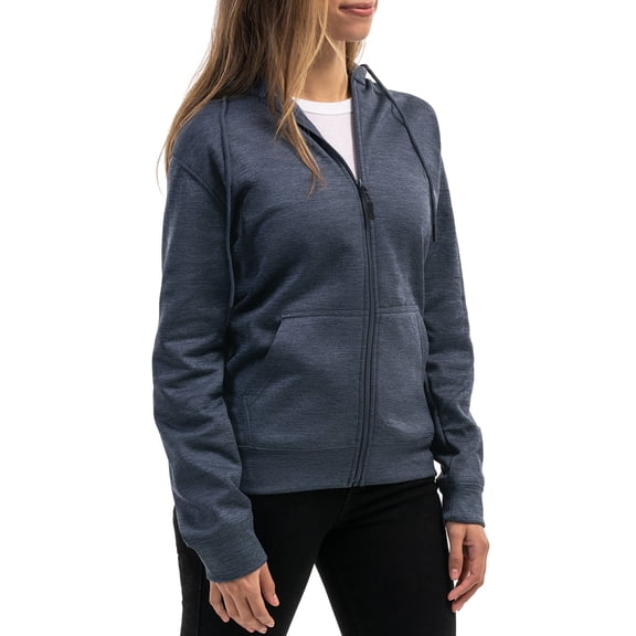 Mio Marino Women’s Full Zip Fleece Hoodie Sweatshirt
