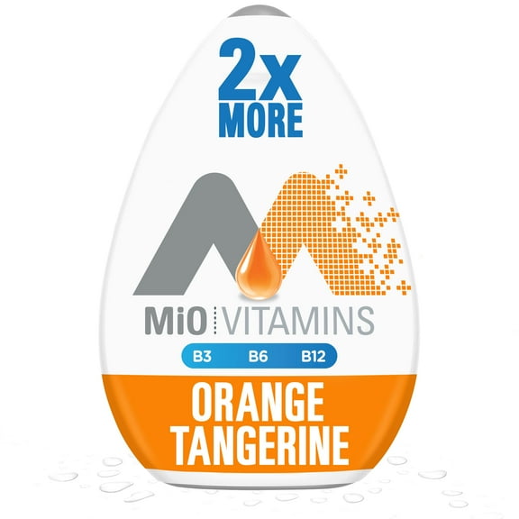 Mio Vitamins Orange Tangerine Naturally Flavored Liquid Water Enhancer (Pack of 2)