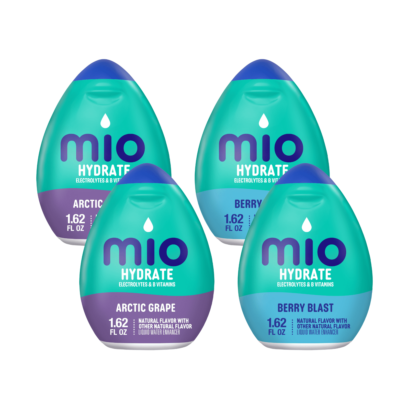 Mio Water Enhancement Variety Pack, 2 Berry Blast & 2 Arctic Grape, 1.62 oz