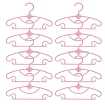 Miogawg 10 Pcs Kids Clothes Hangers, Non-Slip Plastic Kids Hangers For Closet, Adjustable Infant Toddler Clothes Hanger, Durable Nursery Organizer For Newborn Children