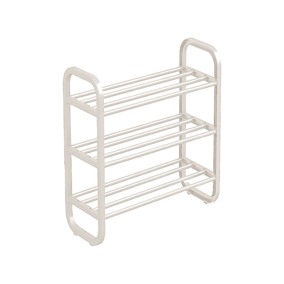 Miogawg 3 Tier Small Shoe Rack, Stackable Shoe Storage Organizer For Closet Floor Entryway Bedroom, Space Saver Shoe Rack Organization Shelves