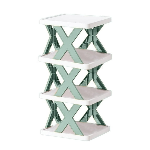 Miogawg 4 Layers Shoe Rack, Foldable Shoes Shelf, Freestanding Shoe Storage Organiser For Entryway, Hallway, Bedroom, Closet.