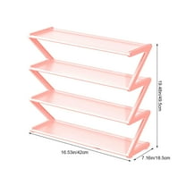 Miogawg 4-Tier Shoe Rack Organizer, Shoe Storage Rack, Free Standing Lightweight Shoe Shelf For Home,Room,Front Door.