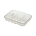 thumbnail image 1 of Miogawg Airtight Food Storage Box, Divided Veggie Tray With Lid, Clear Snackle Box Organizer, Fridge Fresh Storage Containers For Meat Fruits Vegetables, 1 of 5