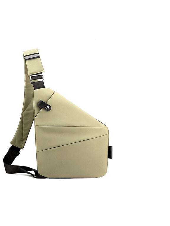 Anti Theft Crossbody Bag, Slim Carry Sling Bag With Adjustable Strap, Multi-Pocket Chest Shoulder Bag For Travel, Sport, Work