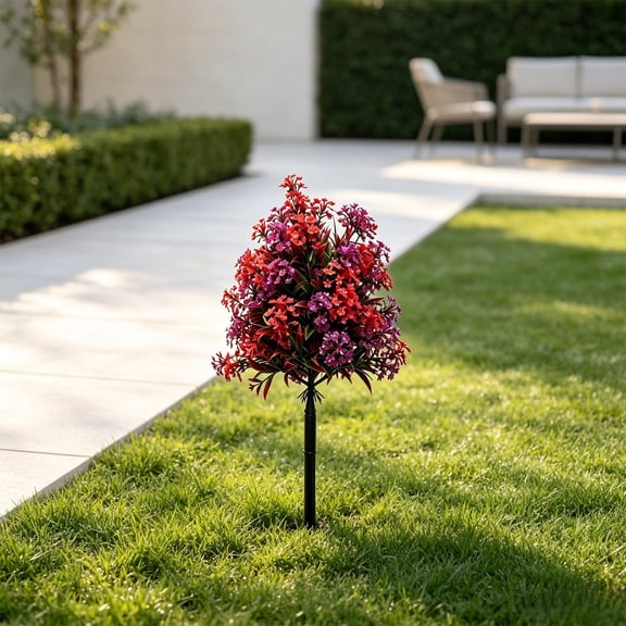 Miogawg Artificial Topiary Ball Tree, Uv Resistant Fake Evergreen Shrubs Bushes Plants With Ground Spike, Topiary Bush Balls Front Porch Home Garden Spring Decor