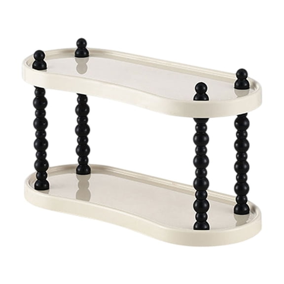 Miogawg Bathroom Countertop Organizer, Tray Vanity Counter Skincare Organizer Shelf, Kitchen Under Sink Standing Rack, Home Storage Holder For Lotion Makeup Cosmetics Perfume Spice