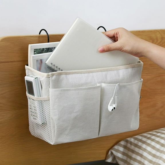 Miogawg Bedside Caddy Organizer, Bedside Hanging Storage Bag, Multi-Function Organizer Caddy For Bunk And Hospitals Beds Dorm Rooms Bed Rail
