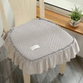 thumbnail image 1 of Miogawg Chair Pad, With Ruffled Skirt & Ties, Chair Cushions For Dining Room, Thick Not-Slip Soft Chair Pad For Banquet Hotel Wedding Party, 1 of 6