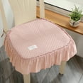 thumbnail image 1 of Miogawg Chair Pad, With Ruffled Skirt & Ties, Chair Cushions For Dining Room, Thick Not-Slip Soft Chair Pad For Banquet Hotel Wedding Party, 1 of 6