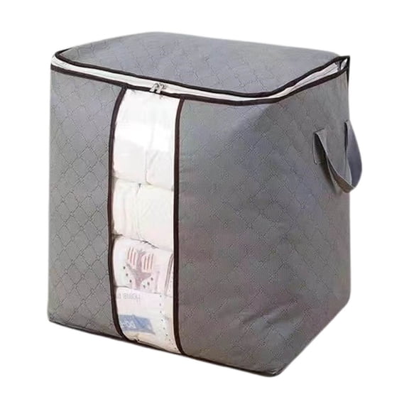 Miogawg Comforter Storage Bags, Large Blanket Clothes Organization And Storage Containers For Comforters,Bedding, Foldable Organizer With Reinforced Handle, Clear Window, Sturdy Zippers