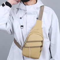 Miogawg Crossbody Bags, Waterproof Sling Bag Backpack, Casual Cross Body Bag With Convertible Shoulder Strap, Chest Bag For Camping Hiking Travel