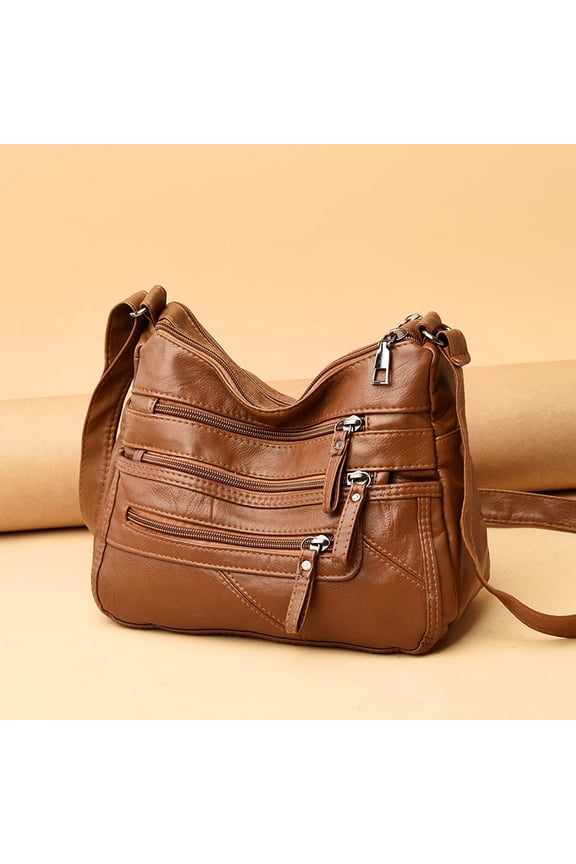 Crossbody Bags For Women, Large Tote Soft Leather Purses Handbags Lightweight Pocketbook Hobo Bag Slouchy Style For Working Dating Party Evening Shopping