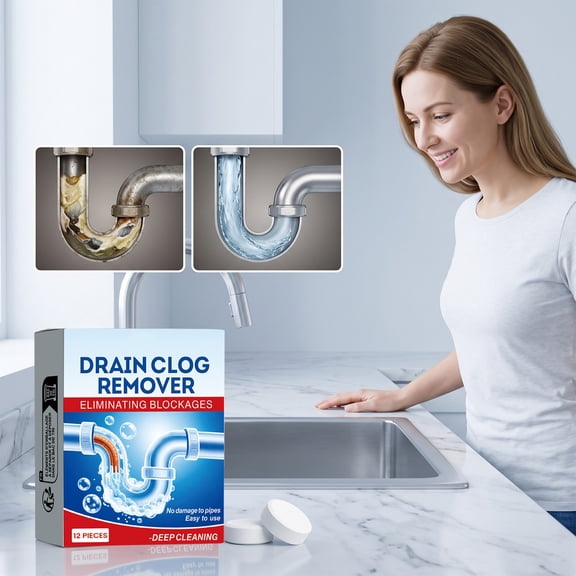 Miogawg Drain Clog Remover, Drain Cleaner, Fast-Acting Foaming For Hair, Grease, Kitchen Sink & Toilet Clogs, Powerful Pipe Cleaning Solution