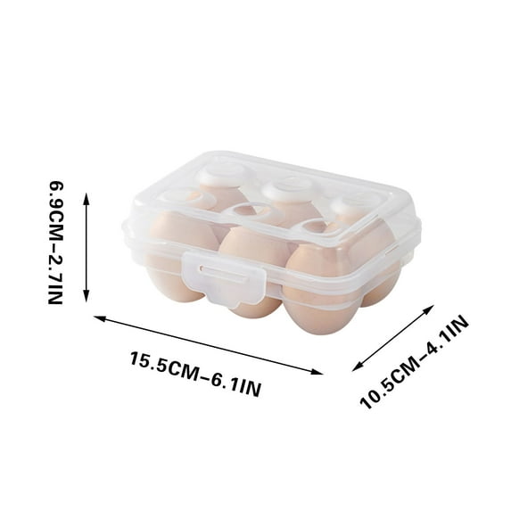 Miogawg Egg Storage Box, Refrigerator Crisper, Egg Protection Box, Portable Egg Carriage Container, For Camping Picnic Essential.