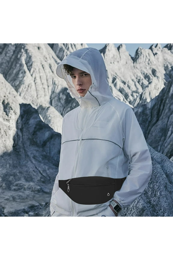 Fanny Pack For Men Women, Crossbody Belt Bag With 4-Zipper Pockets, Adjustable Waist Bag Pack For Travel Sports Running.