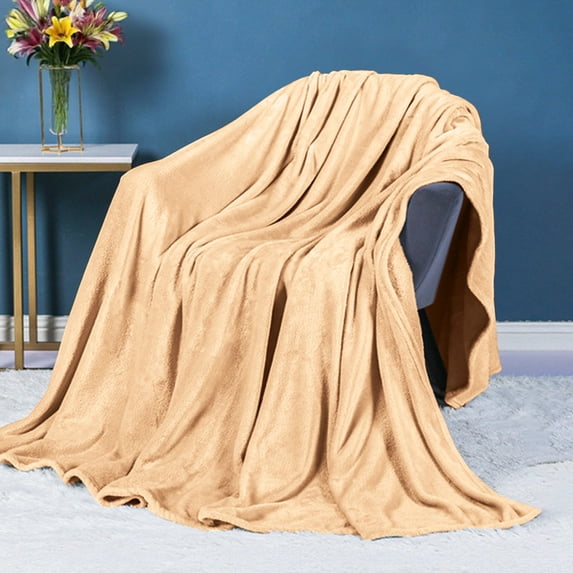 Miogawg Fleece Blanket Throw, Luxury Soft Warm Anti-Static Microfiber Blanket For Couch, Sofa And Bed