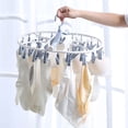 thumbnail image 1 of Miogawg Foldable Clothes Drying Racks With 20 Drying Clips, Underwear Hanger With Clips, Plastic Laundry Clip And Drip Drying Hanger For Socks, Bras, Lingerie, Clothes, Sturdy, 1 of 6