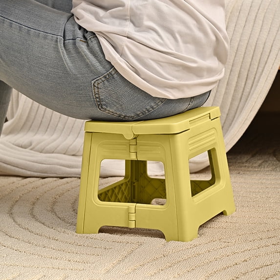 Miogawg Folding Step Stool, Non-Slip Foldable Stool, Step Stool With Handle, Lightweight For Kitchen, Bathroom, Bedroom, Office